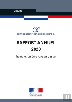 Bertrand.pt - Rapport Annuel 2020 De La Commission Superieure De Codification - N.4517