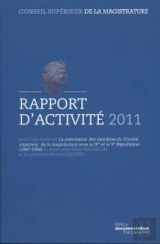 Rapport D'Activite 2011 Du Conseil Superieur De La Magistrature