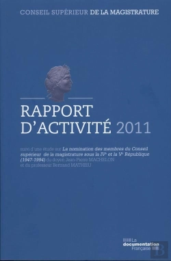 Bertrand.pt - Rapport D'Activite 2011 Du Conseil Superieur De La Magistrature
