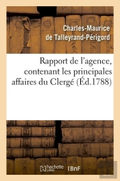 Rapport De L Agence Clerge Edition 1788