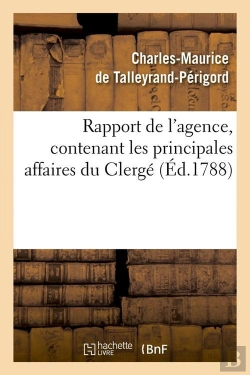 Bertrand.pt - Rapport De L Agence Clerge Edition 1788