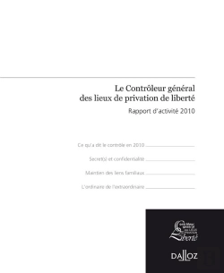 Bertrand.pt - Rapport Du Contrôleur Général Des Lieux De Privation De Liberté