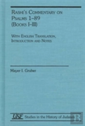 Rashi'S Commentary On Psalms 1 89 (Books I-Iii)