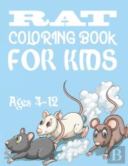 Rat Coloring Book For Kids Ages 4-12