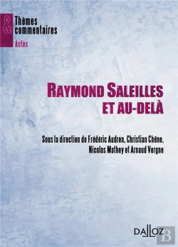 Bertrand.pt - Raymond Saleilles Et Au-Delà