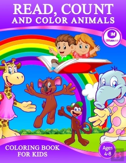 Bertrand.pt - Read, Count And Color Animals Coloring Book For Kids Ages 4-8
