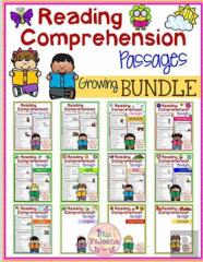 Reading Comprehension Assags Growing Bundle