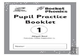 Reading Planet: Rocket Phonics Â€“ Pupil Practice Booklet 1