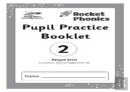 Reading Planet: Rocket Phonics Â€“ Pupil Practice Booklet 2