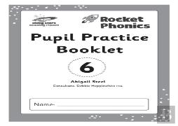 Reading Planet: Rocket Phonics Â€“ Pupil Practice Booklet 6