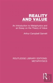 Reality And Value