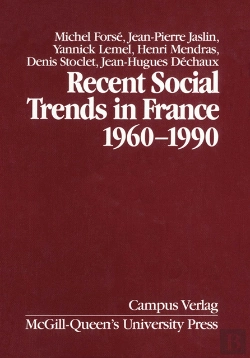 Bertrand.pt - Recent Social Trends In France, 1960-1990