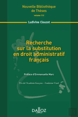 Bertrand.pt - Recherche Sur La Substitution En Droit Administratif Français
