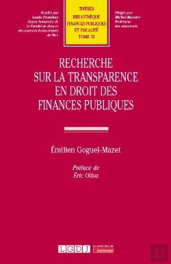 Bertrand.pt - Recherche Sur La Transparence En Droit Des Finances Publiques