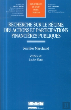 Bertrand.pt - Recherche Sur Le Régime Des Actions Et Participations Financières Publiques