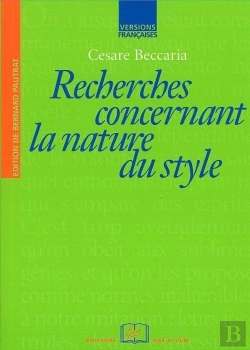 Bertrand.pt - Recherches Concernant La Nature Du Style