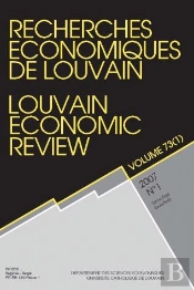 Recherches Economiques De Louvain - Louvain Economic Revieuw 2007/1 - Vol.73