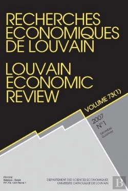 Bertrand.pt - Recherches Economiques De Louvain - Louvain Economic Revieuw 2007/1 - Vol.73