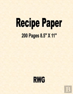 Bertrand.pt - Recipe Paper: 200 Pages 8.5  X 11