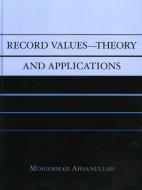 Record Values Theory And Applications