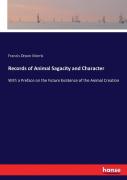 Records Of Animal Sagacity And Character