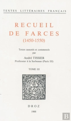 Bertrand.pt - Recueil De Farces (1450-1550)