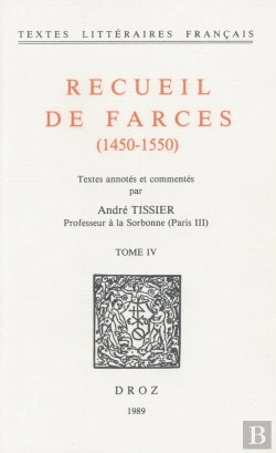 Bertrand.pt - Recueil De Farces (1450-1550)