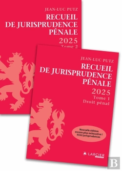 Bertrand.pt - Recueil De Jurisprudence Pénale 2025 - Tome 1 + Tome 2