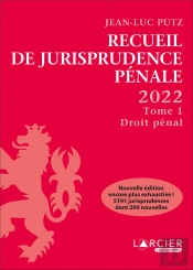 Recueil De Jurisprudence Penale T1