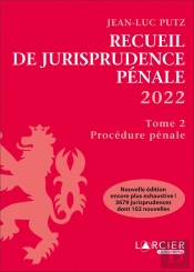 Recueil De Jurisprudence Penale T2