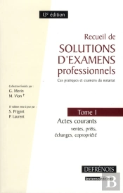 Recueil De Solutions D'Examens Professio