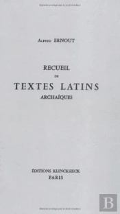 Recueil De Textes Latins Archaïques