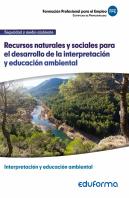 Recursos Naturales Y Sociales Para El Desarrollo De La Interpretación Y Educación Ambientaláá