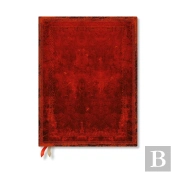Red Moroccan Bold (Old Leather Collection) Ultra 12-Month Business Planner Softcover Flexi Dayplanner 2025 (Elastic Band Closure)