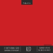Red Scrapbook Paper Pad 8x8 Decorative S