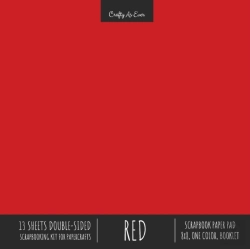 Bertrand.pt - Red Scrapbook Paper Pad 8x8 Decorative S
