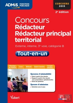 Bertrand.pt - Rédacteur Et Rédacteur Principal Territorial Tout En Un Catégorie B 2015 (2e Édition)