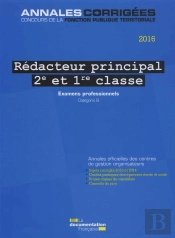 Redacteur Principal De 2e Et 1e Cl 2016, Examens,  Avancement De Grade