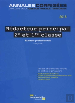 Bertrand.pt - Redacteur Principal De 2e Et 1e Cl 2016, Examens,  Avancement De Grade