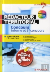 Rédacteur Territorial ; Concours Interne Et 3e Voie ; Mon Planning En 6 Mois