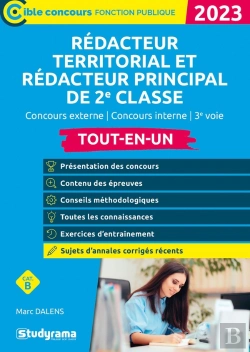 Bertrand.pt - Redacteur Territorial  Redacteur Principal De 2e Classe  Tout-En-Un (Categorie B  ?Concours 2023)