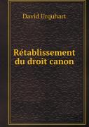 RéTablissement Du Droit Canon