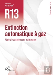 Référentiel Apsad : R13 Extinction Automatique À Gaz : Règle D'Installation Et De Maintenance