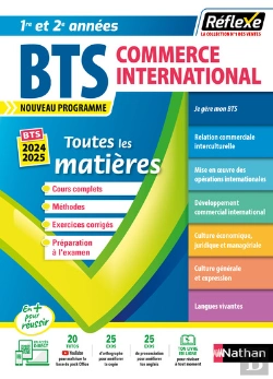 Bertrand.pt - Reflexe Bts ; Bts Commerce International : Toutes Les Matières : 1re Et 2e Années (Édition 2023/2024)