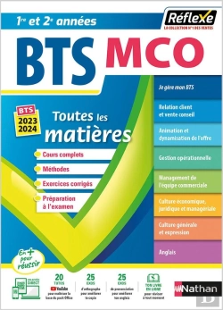 Bertrand.pt - Reflexe Bts : Management Commercial Opérationnel ; Toutes Les Matières ; 1re Et 2e Années (Édition 2023/2024)