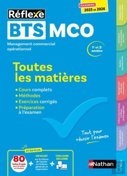 Bertrand.pt - Réflexe : Bts Mco ; Toutes Les Matières ; 1re Et 2e Années (Édition 2025/2026)