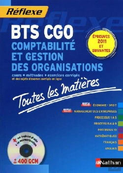 Bertrand.pt - Reflexe; Toutes Les Matières ; Bts Cgo ; Épreuves 2011 Et Suivantes