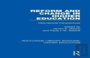 Reform And Change In Higher Education
