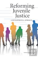 Reforming Juvenile Justice