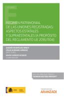 Regimen Patrimonial De Las Uniones Registradas Aspectos Est